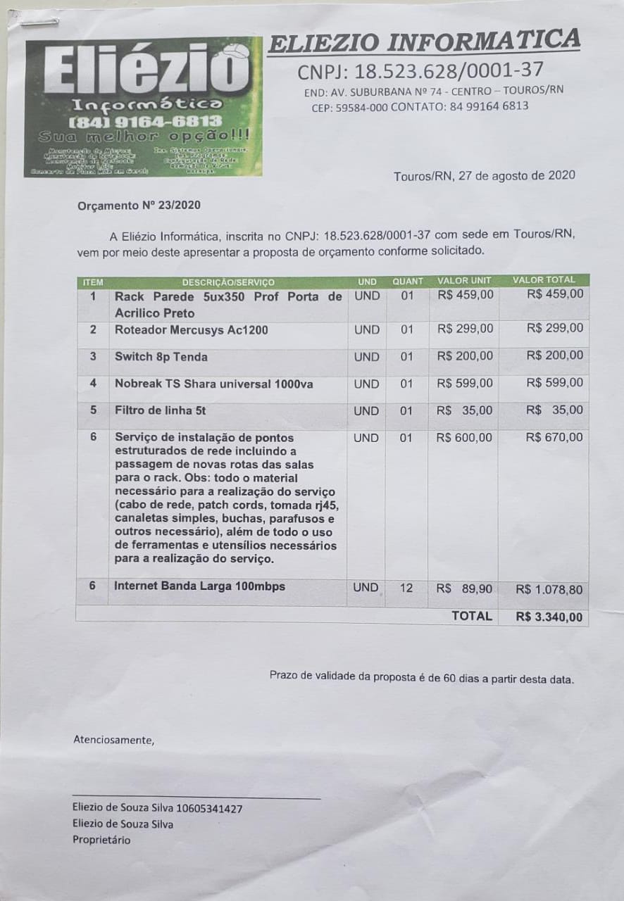 Orçamento 2: Rejeitado